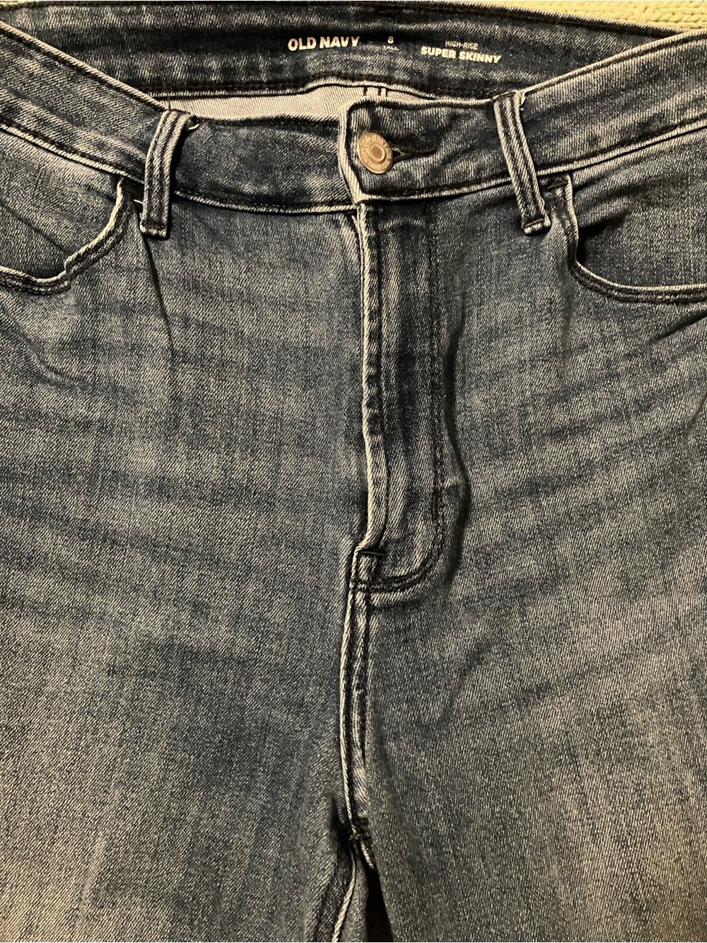 Old Navy Women's Super Skinny Jeans - Medium Wash Blue